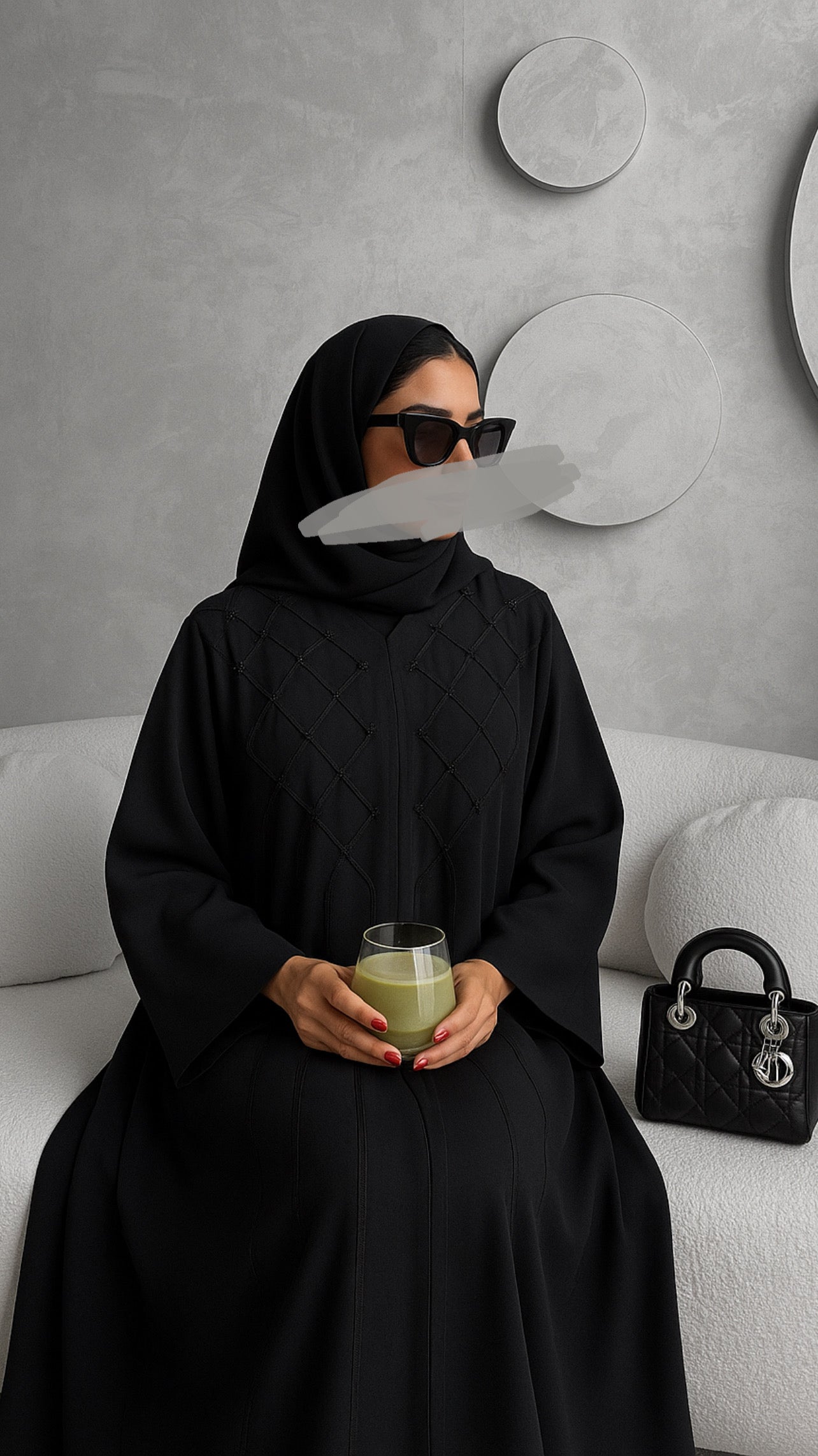 Black Abaya AHWK05