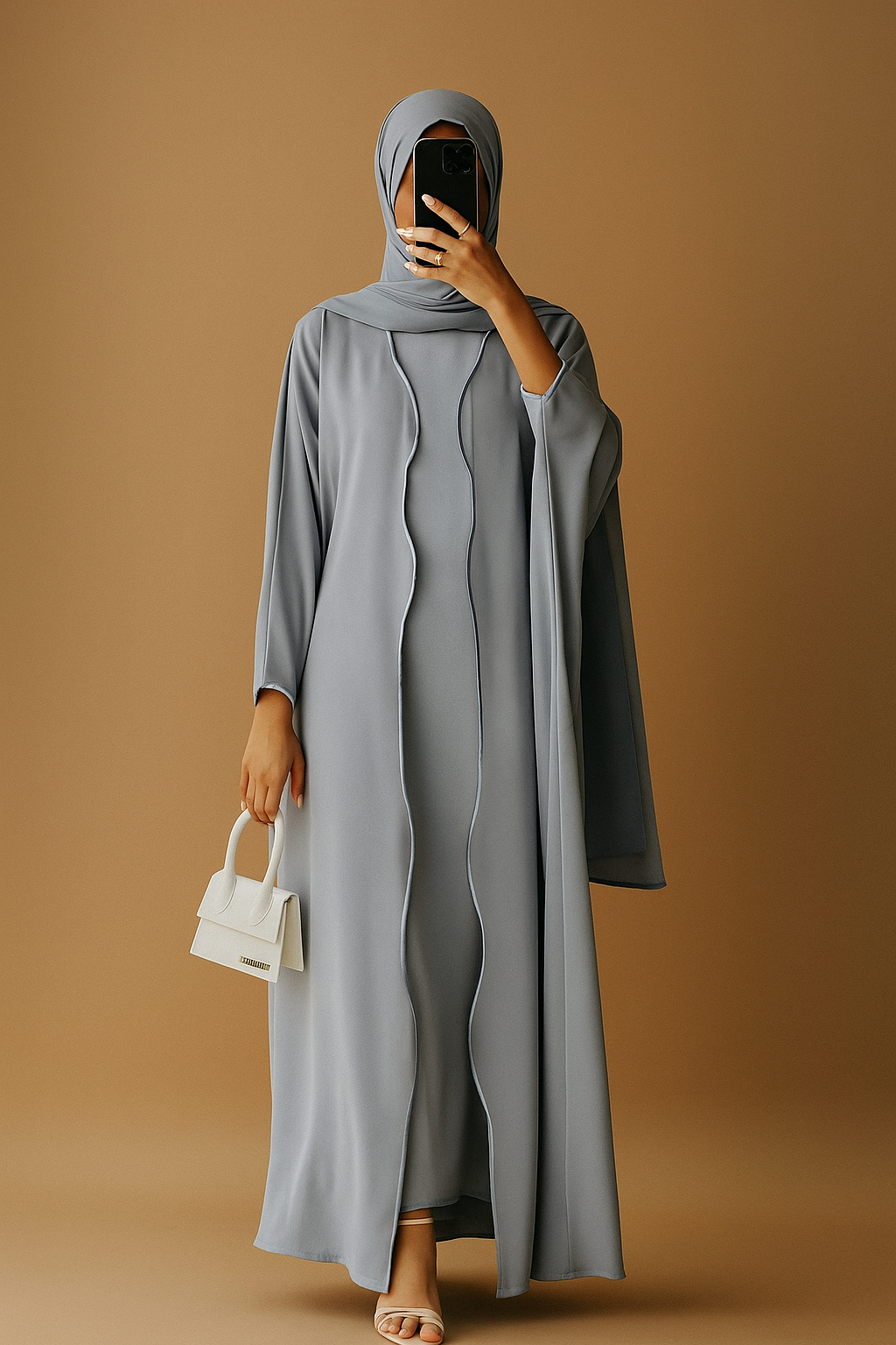 Sky blue IT Abaya
