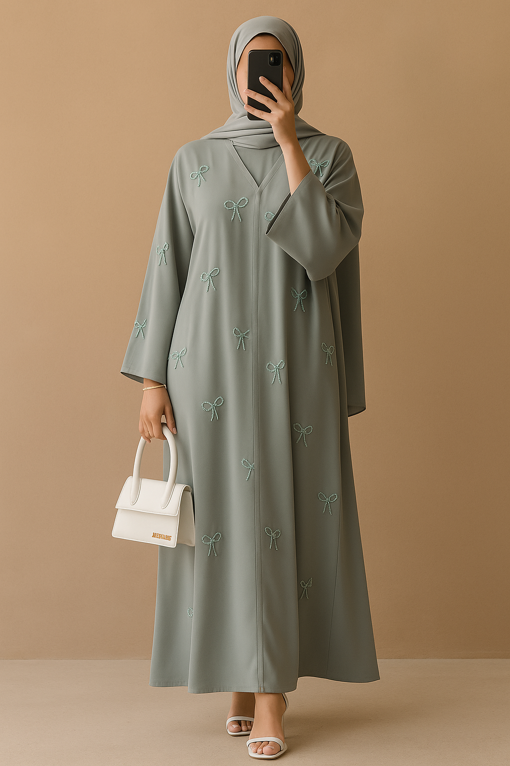 Pearl Bow Abaya Collection