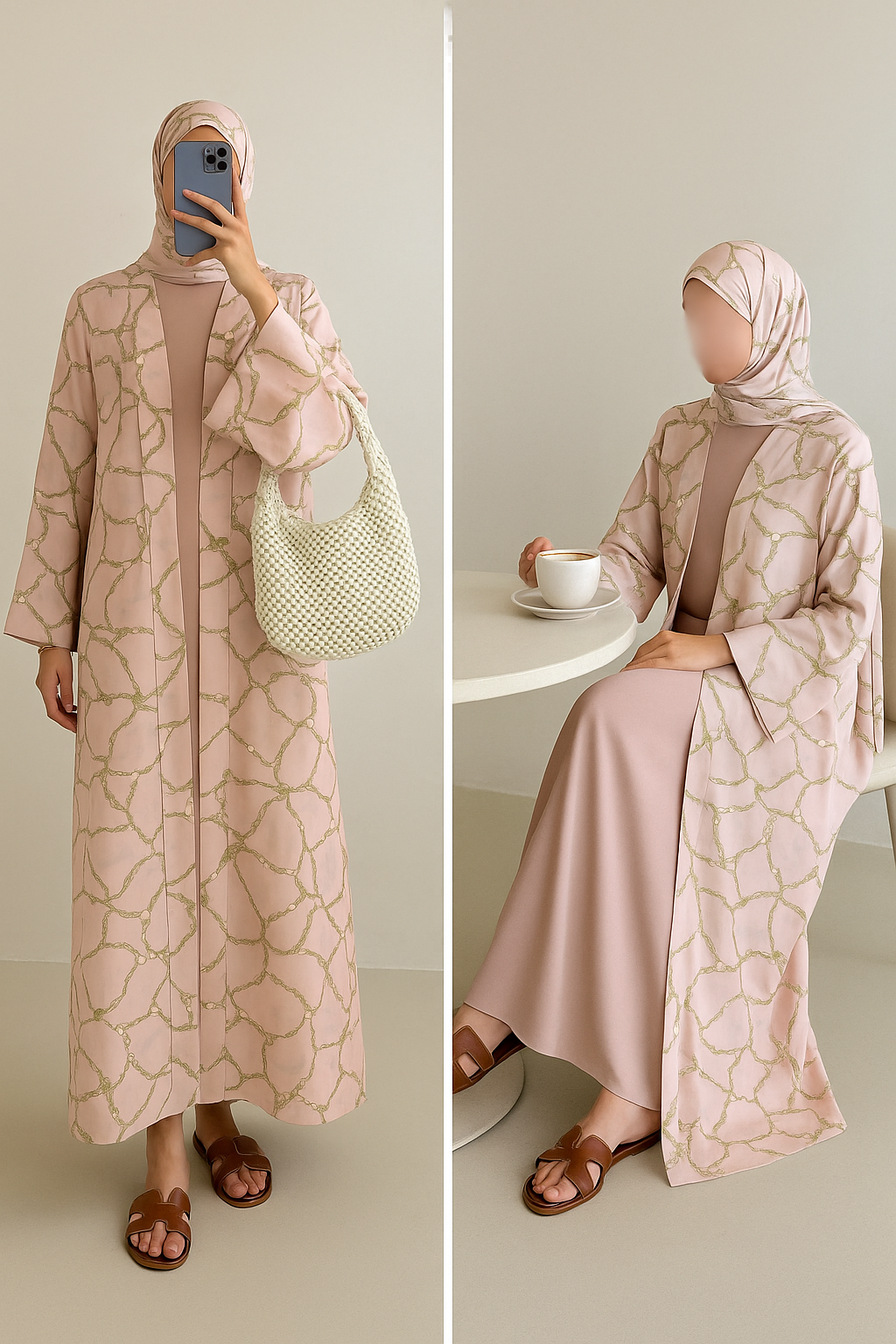 Peachy Kimono Set