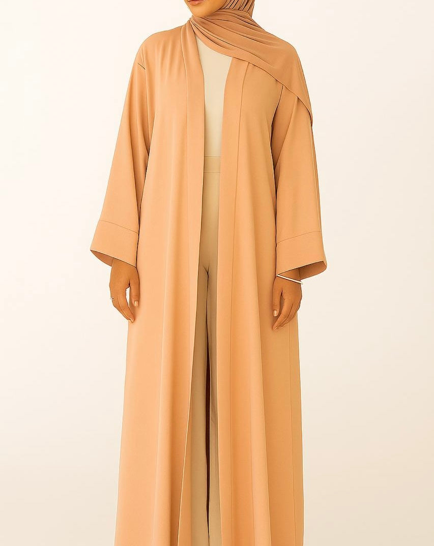 Peach yara abaya