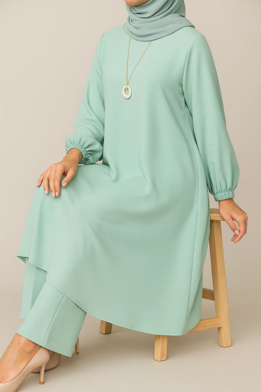 Mint Green A- line coord set