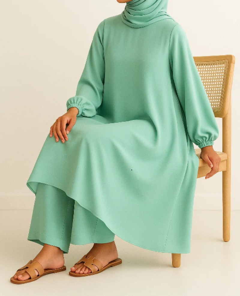 Mint Green A- line coord set