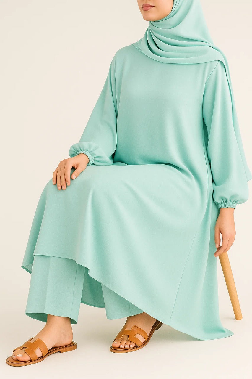 Mint Green A- line coord set