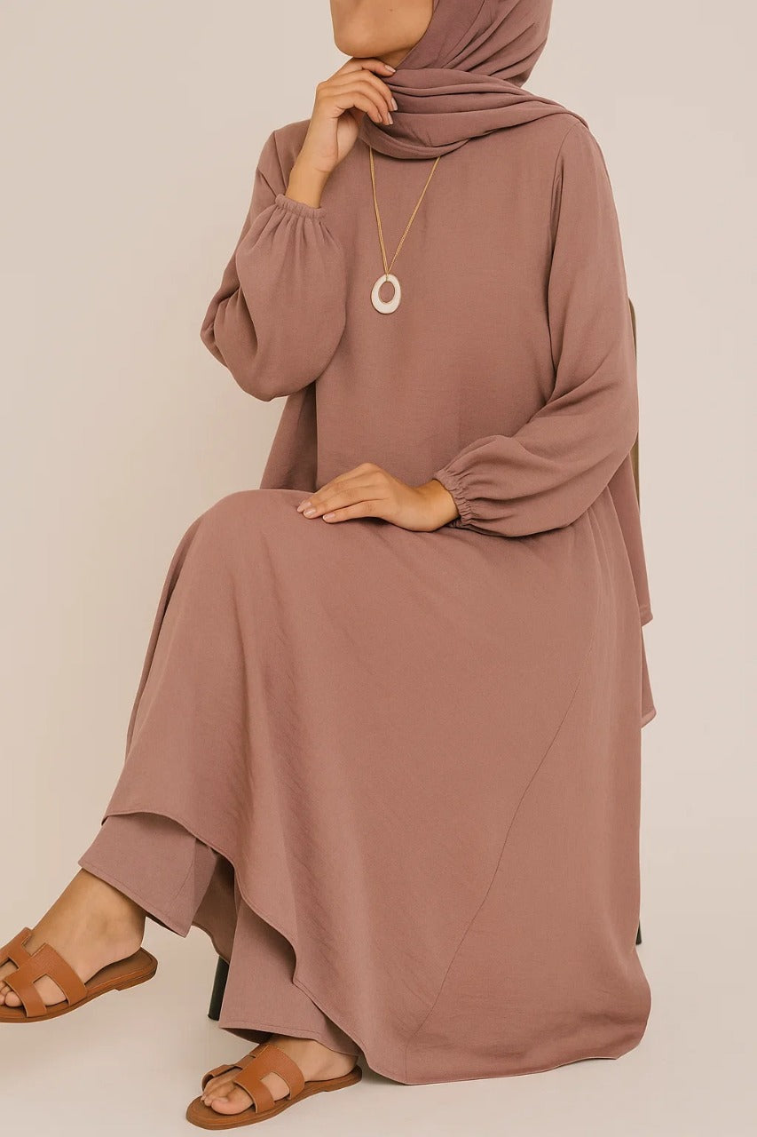 Nude Pink A- line coord set