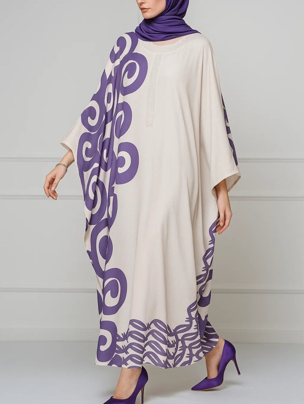 Purple Kaftan B54082
