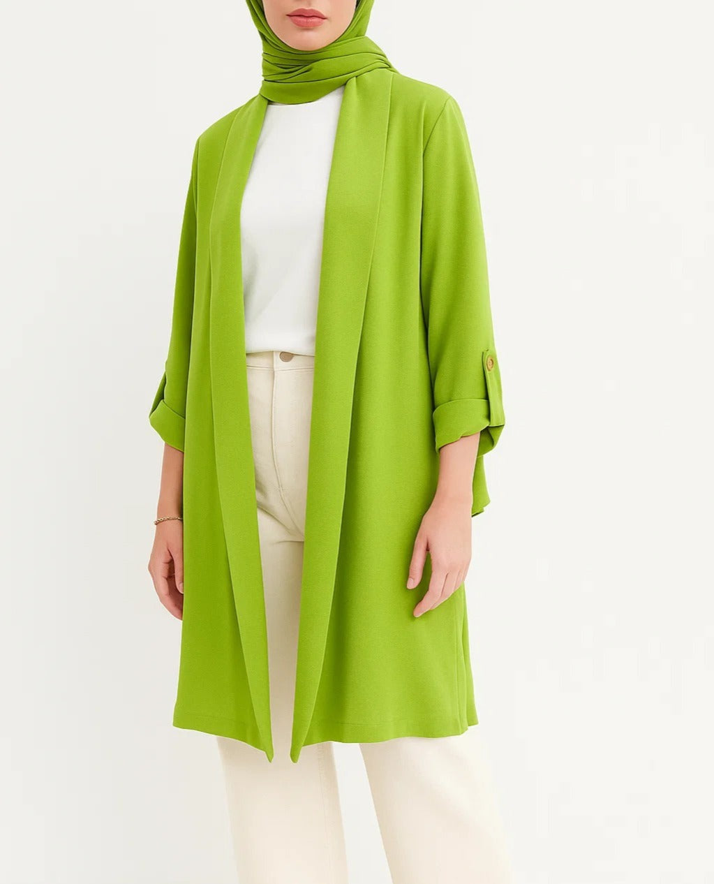 Parrot Green - Duster Cardigan