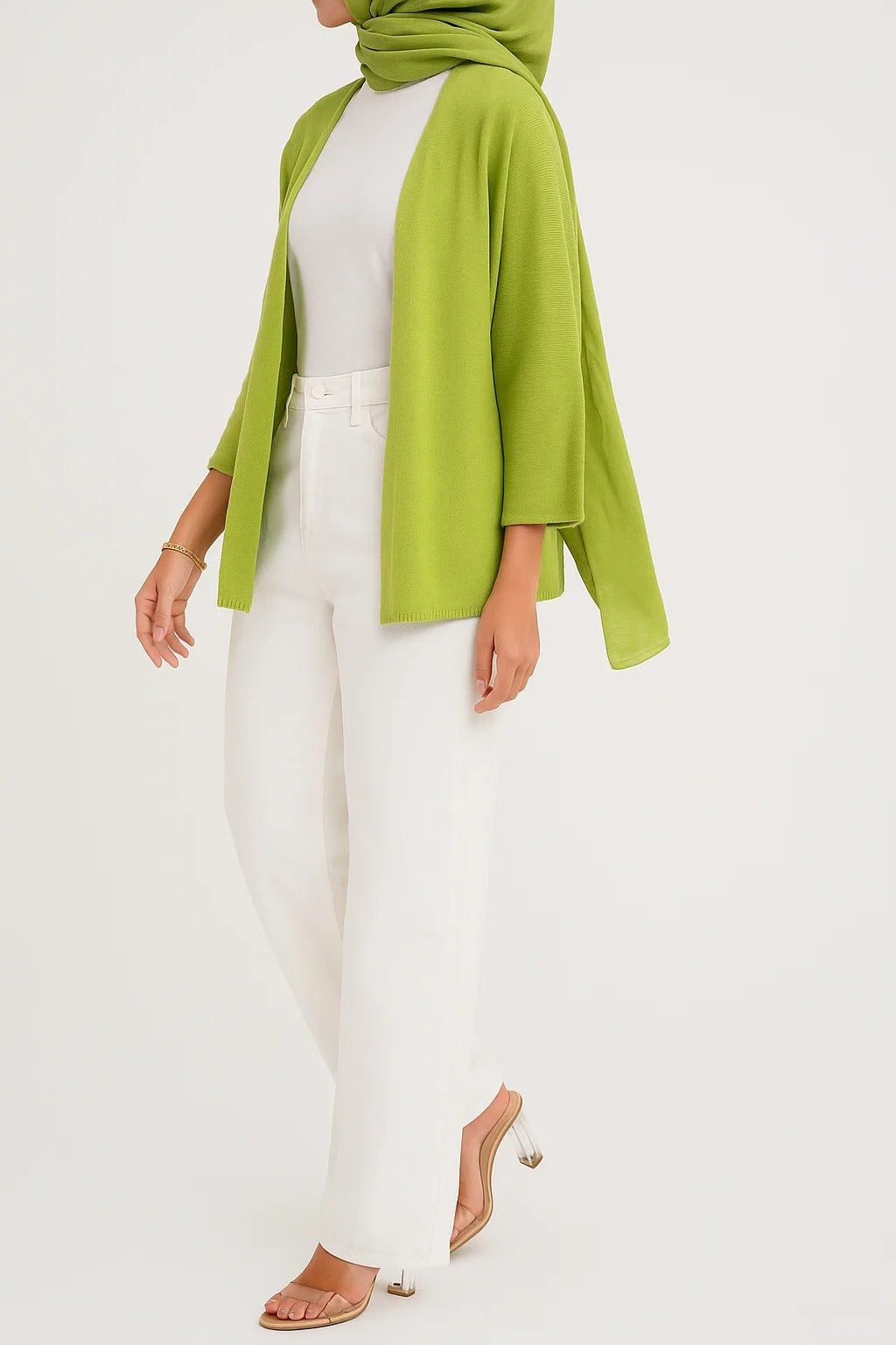 Parrot Green - Sand Dune Cardigan