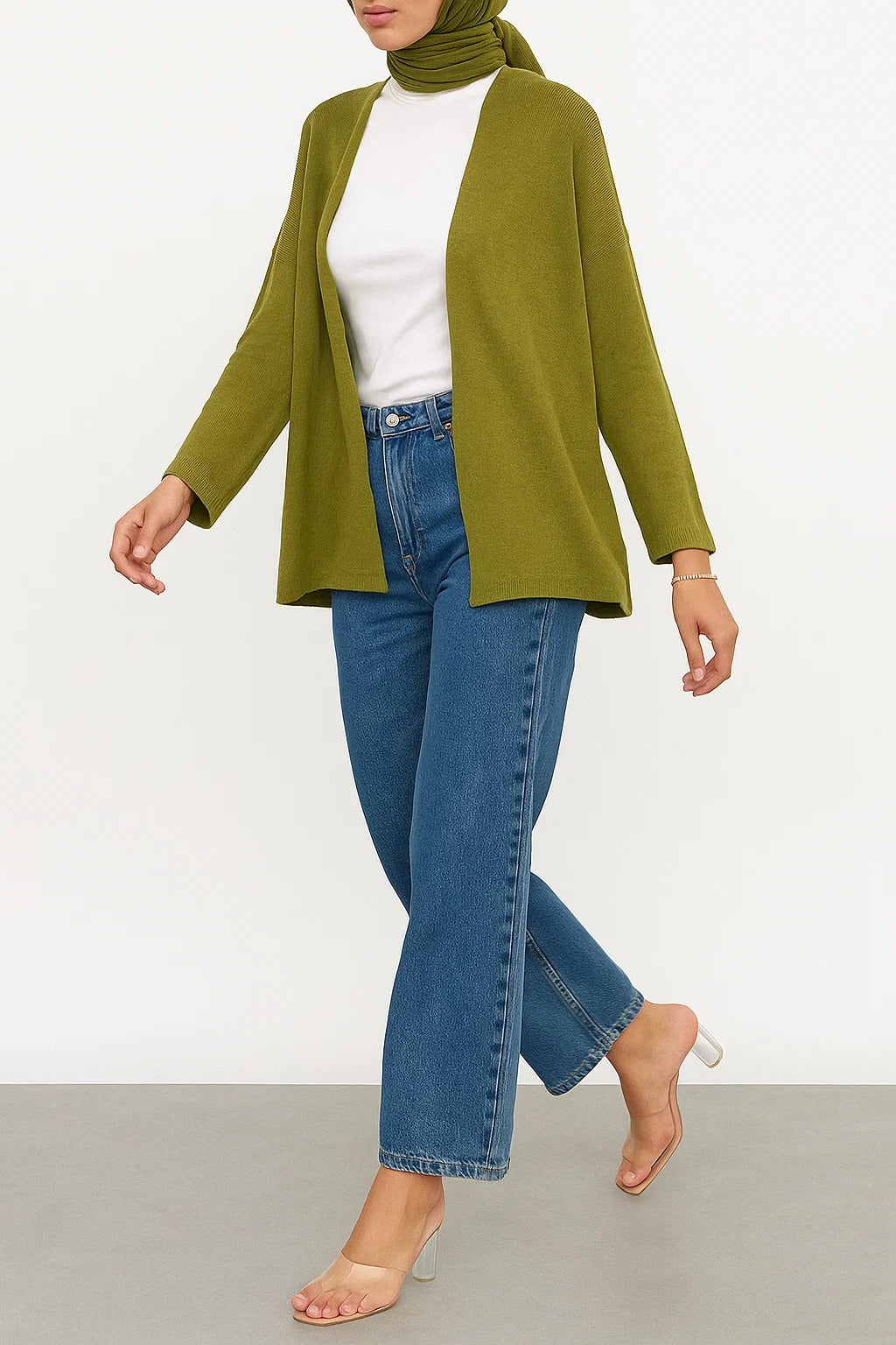 Olive Green - Sand Dune Cardigan