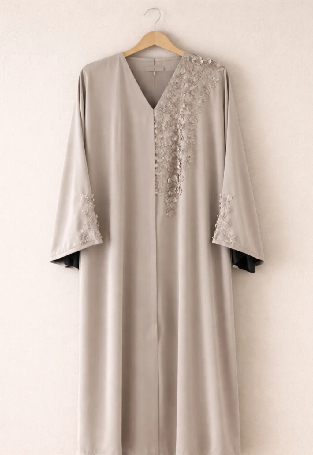 Blossom Noir Abaya