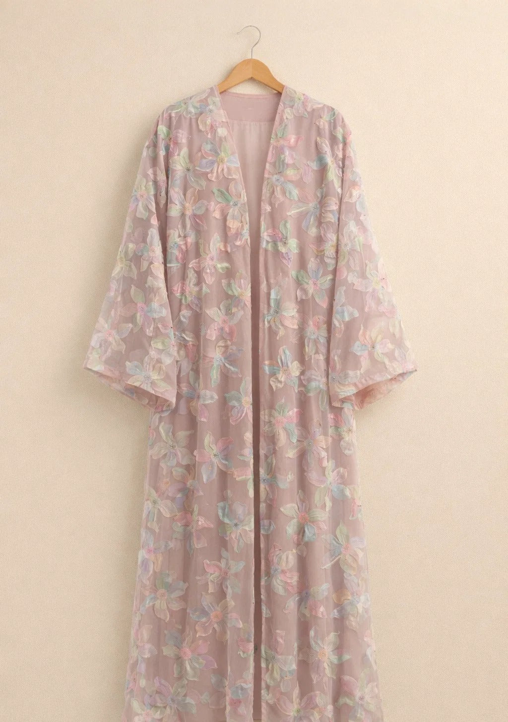 Pastel Petal Royale Abaya
