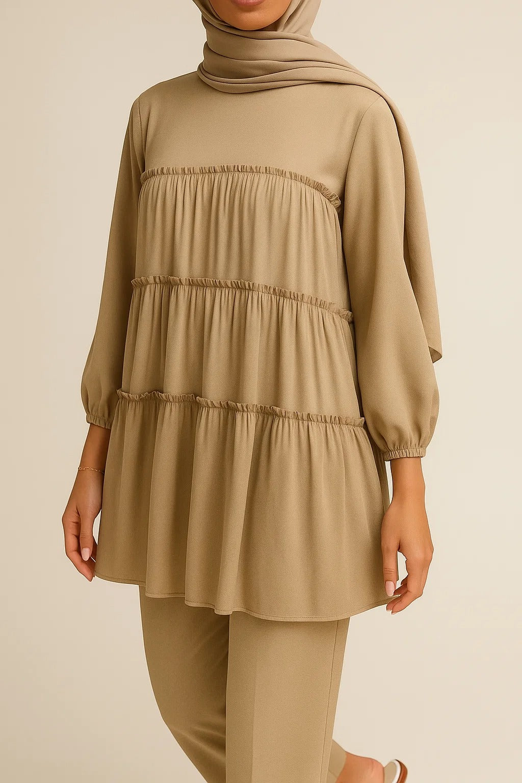Camel Tiered Coord Set