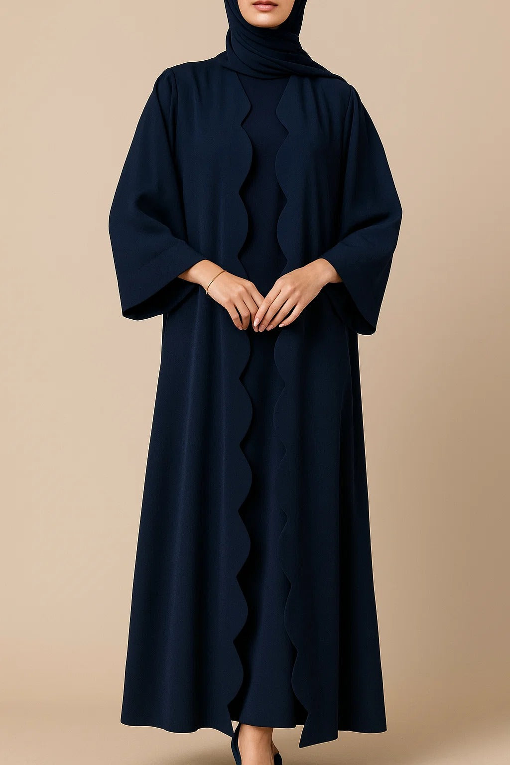 Blue Wave abaya