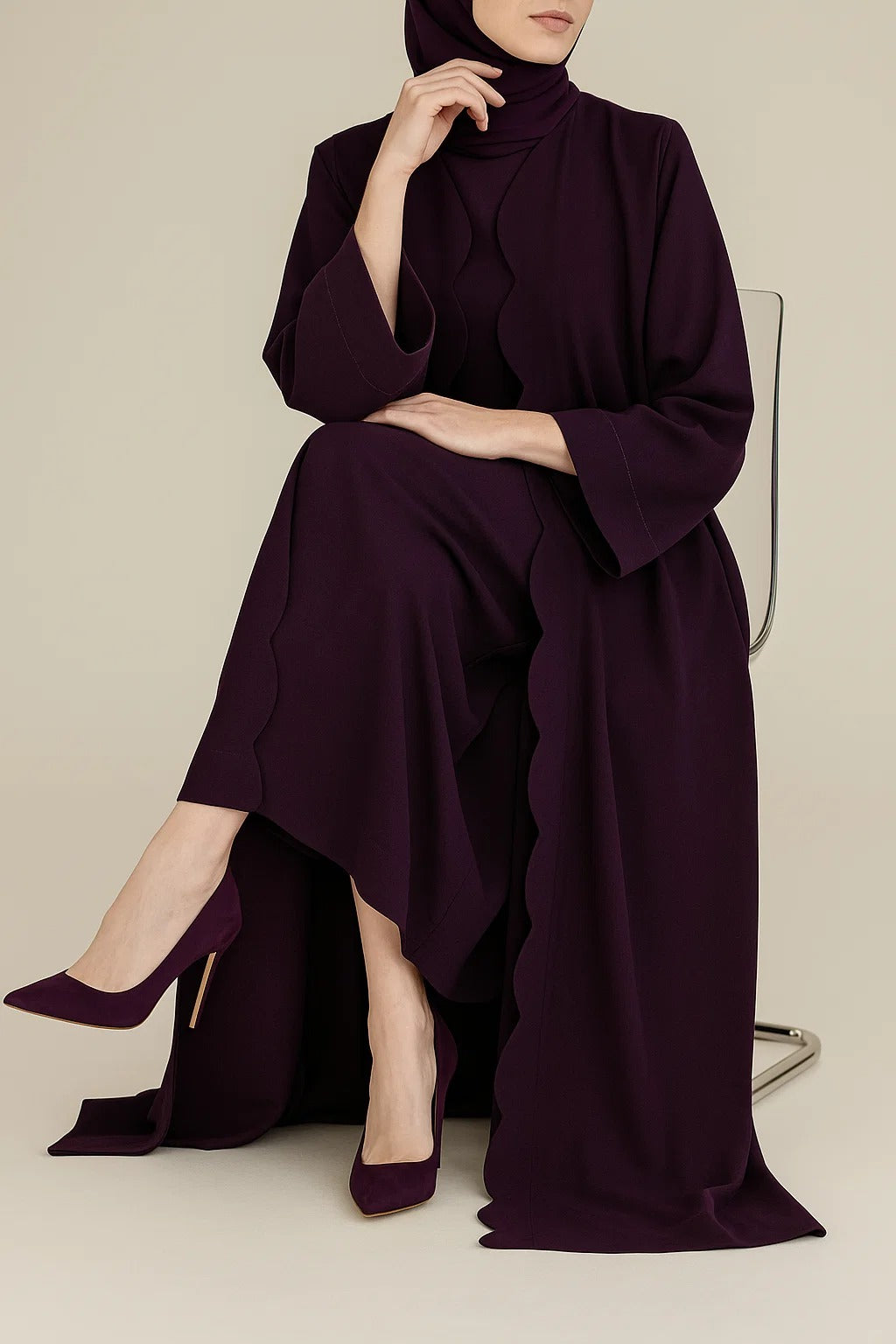 Purple Wave Abaya