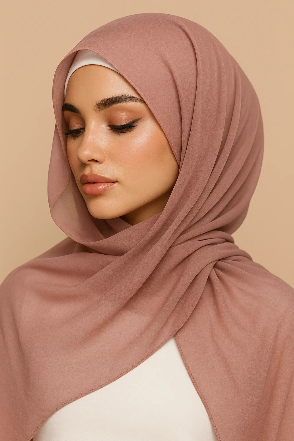 Mocha Chiffon Hijab
