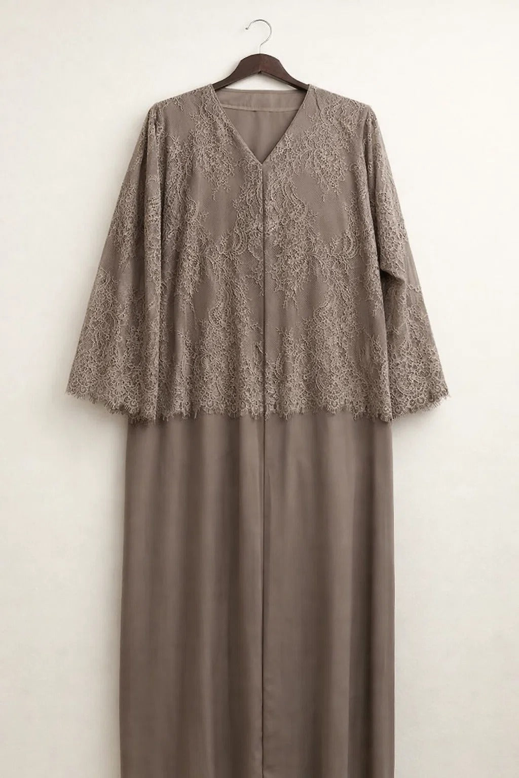 Brown Moon Veil Abaya