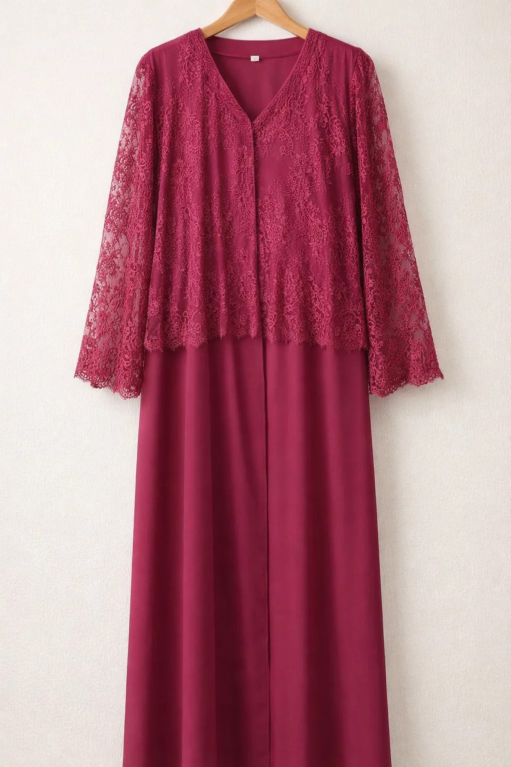 Red Moon Veil Abaya