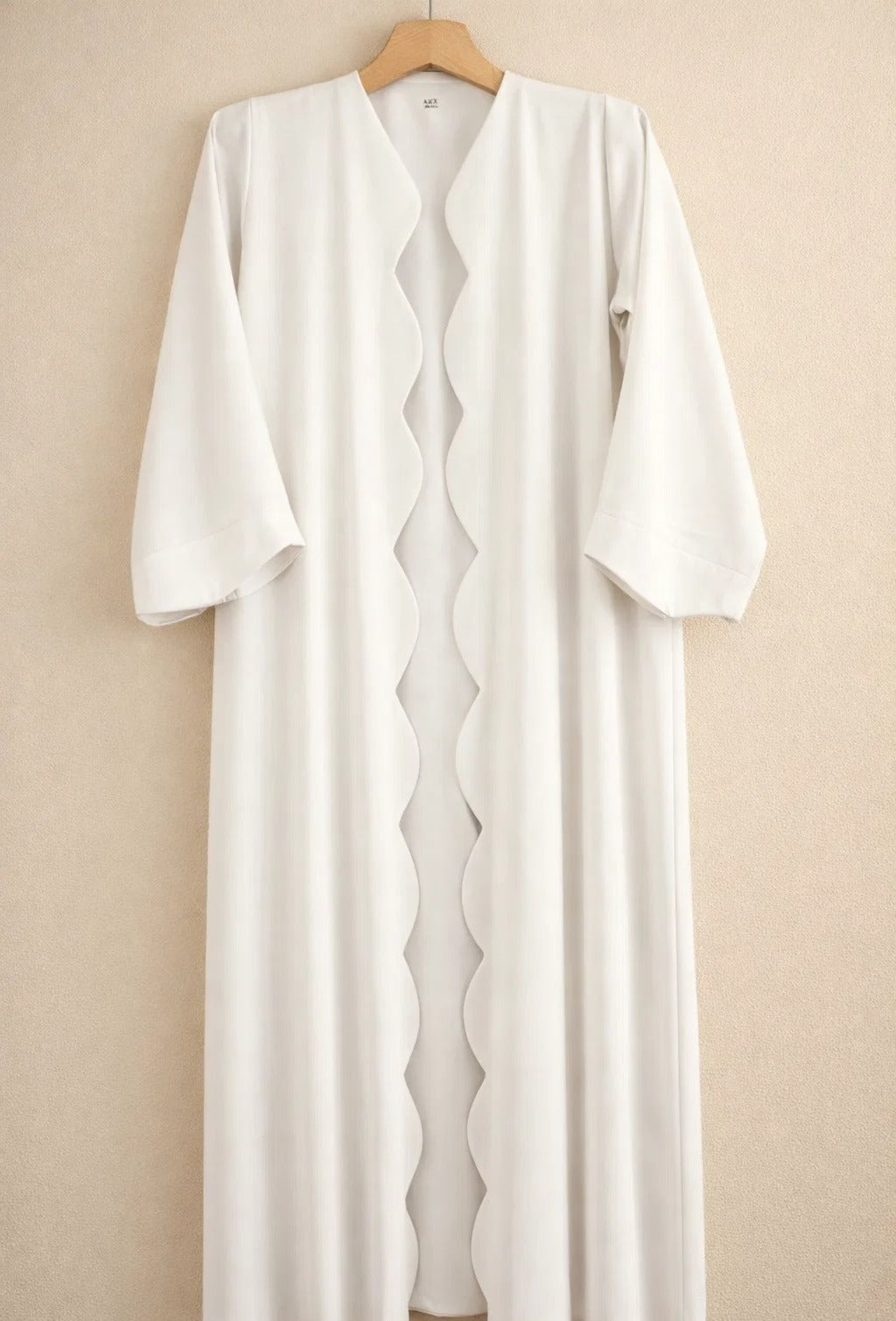 White Wave Abaya