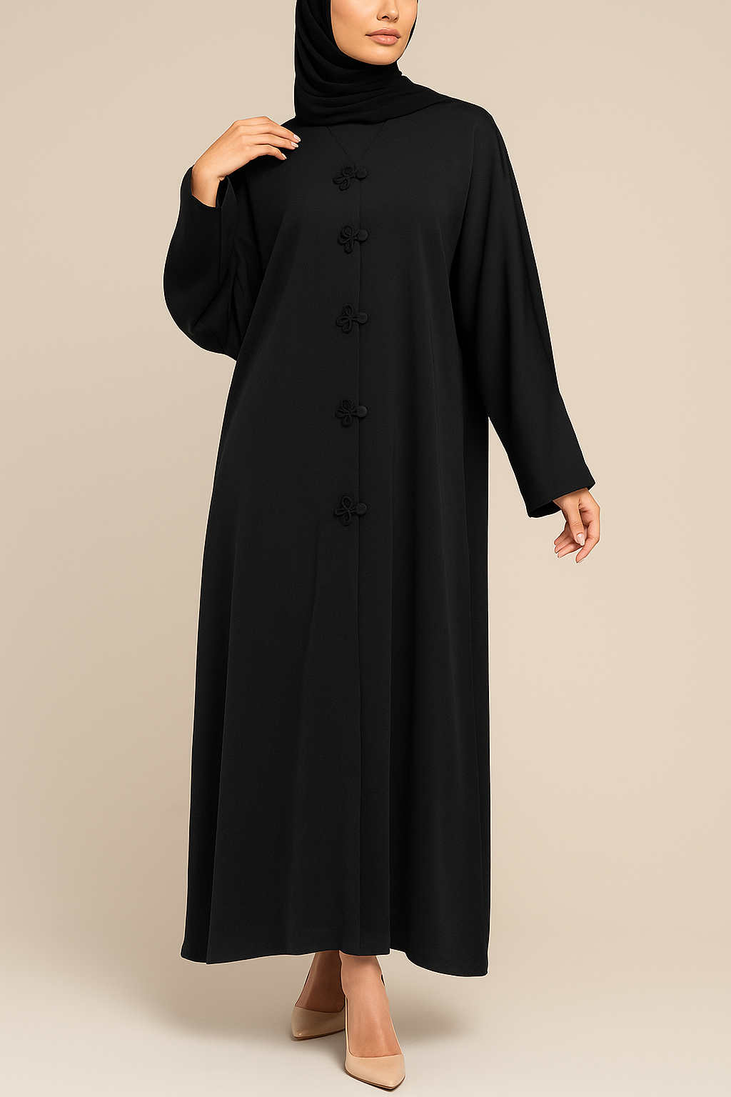 Black Staple Abaya