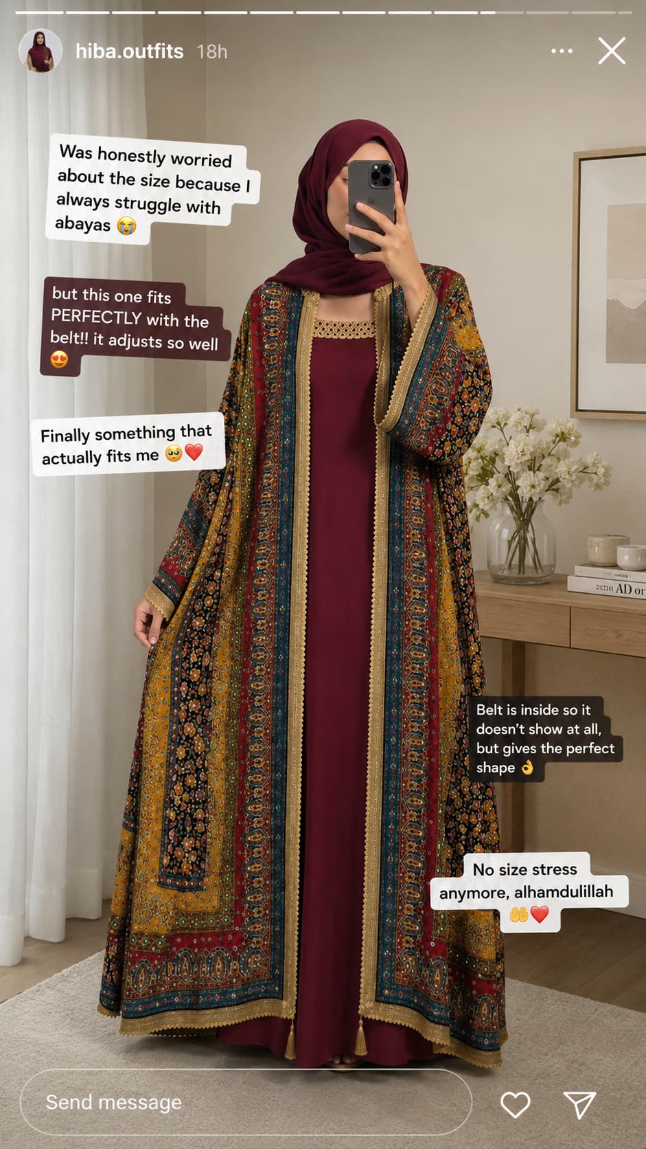 Beige Zareen Abaya