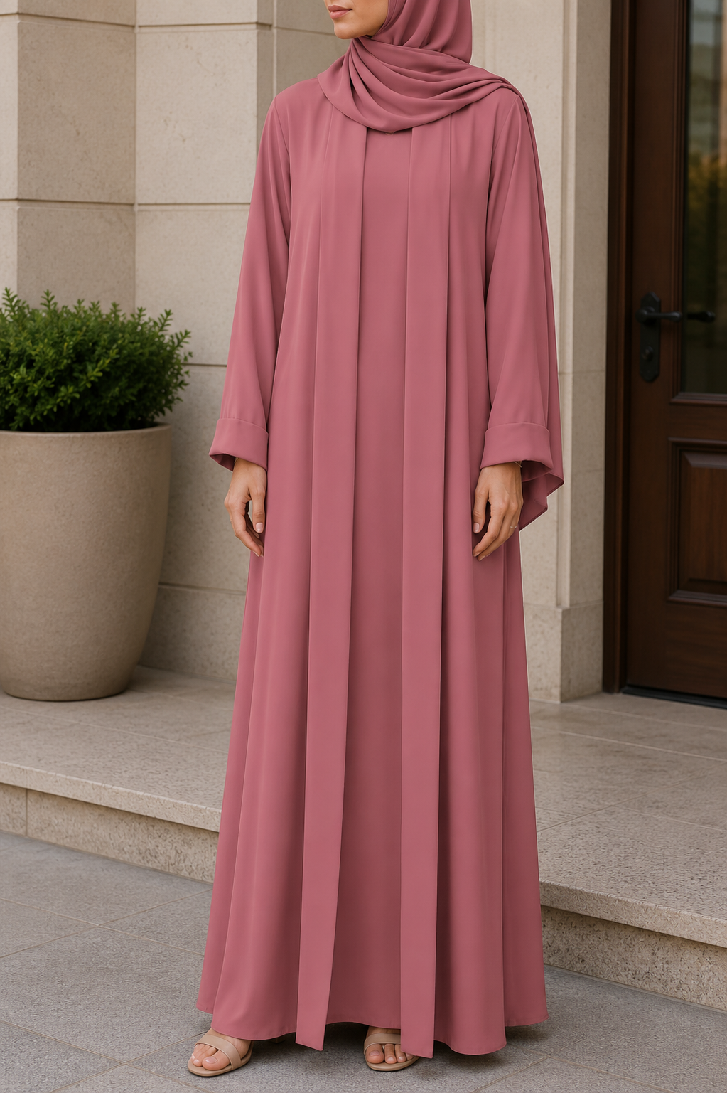 Pink Yara Abaya