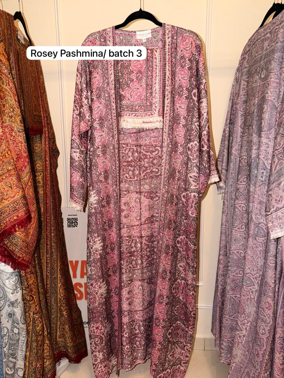 Rosey Pashmina Abaya batch 3