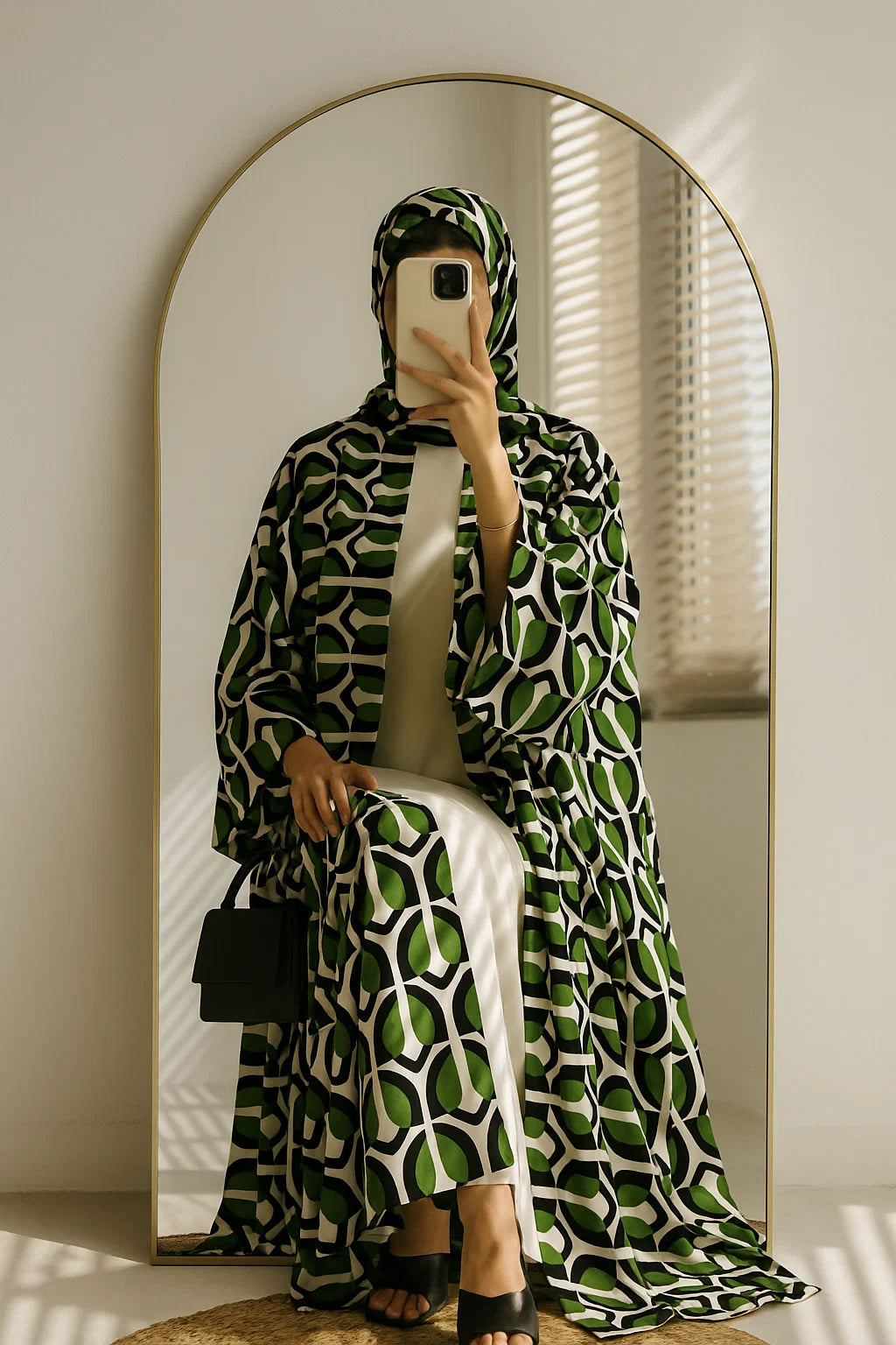 Leafy Kimono Set