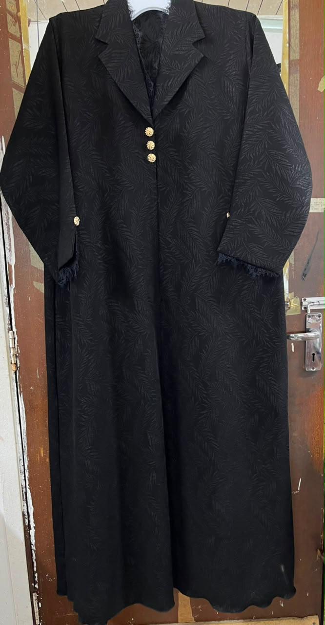 Black Coherent Lace Abaya E13S