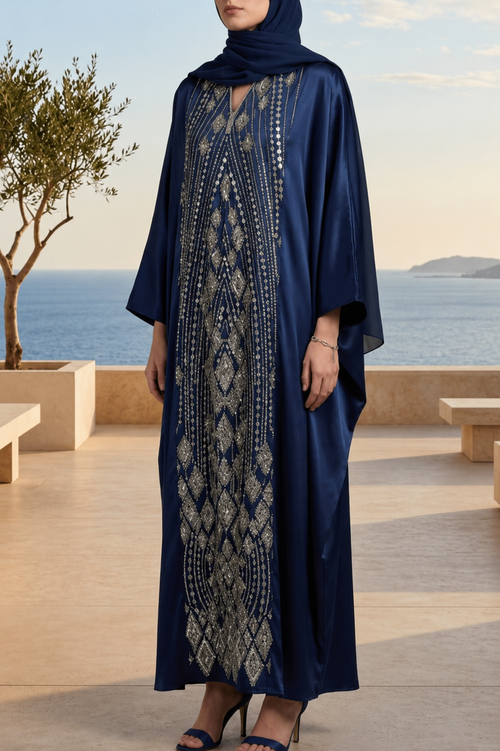 Blue Ameera Abaya