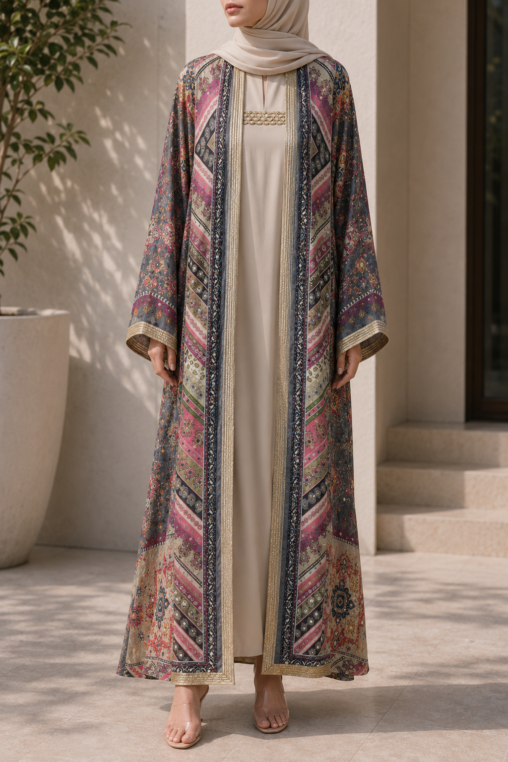 Twilight Tapestry Zareen Abaya