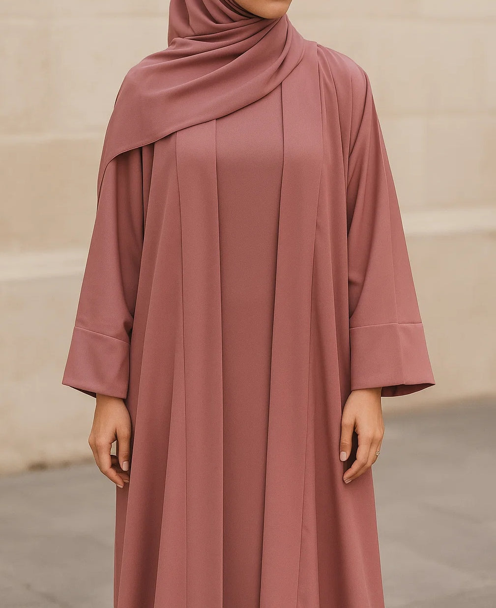 Pink yara abaya
