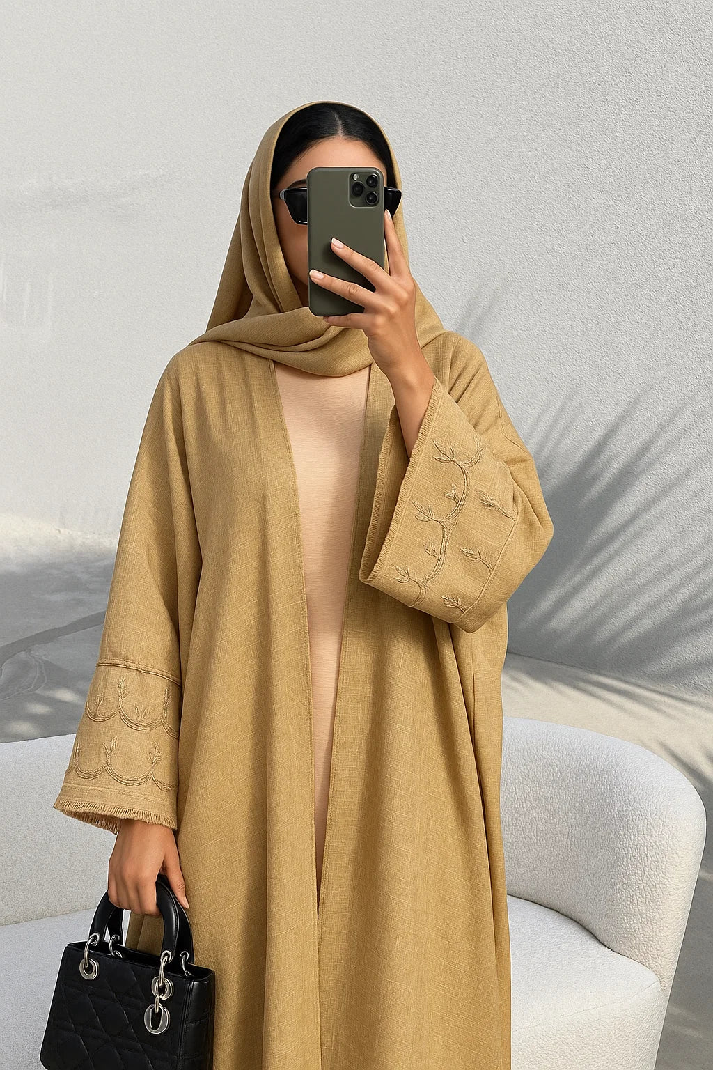 Sand Abaya ADWK01