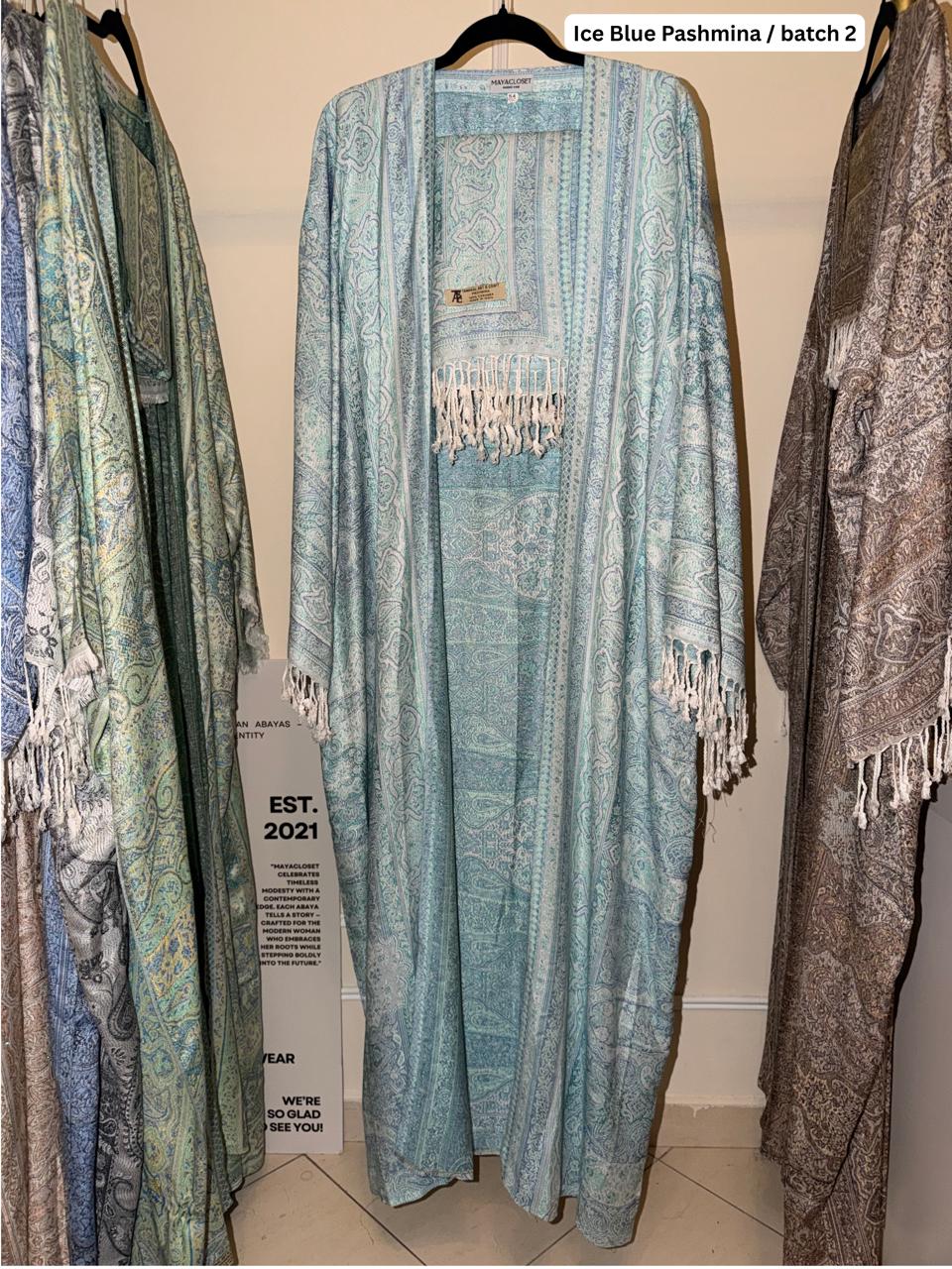 Ice Blue Pashmina Abaya batch 2