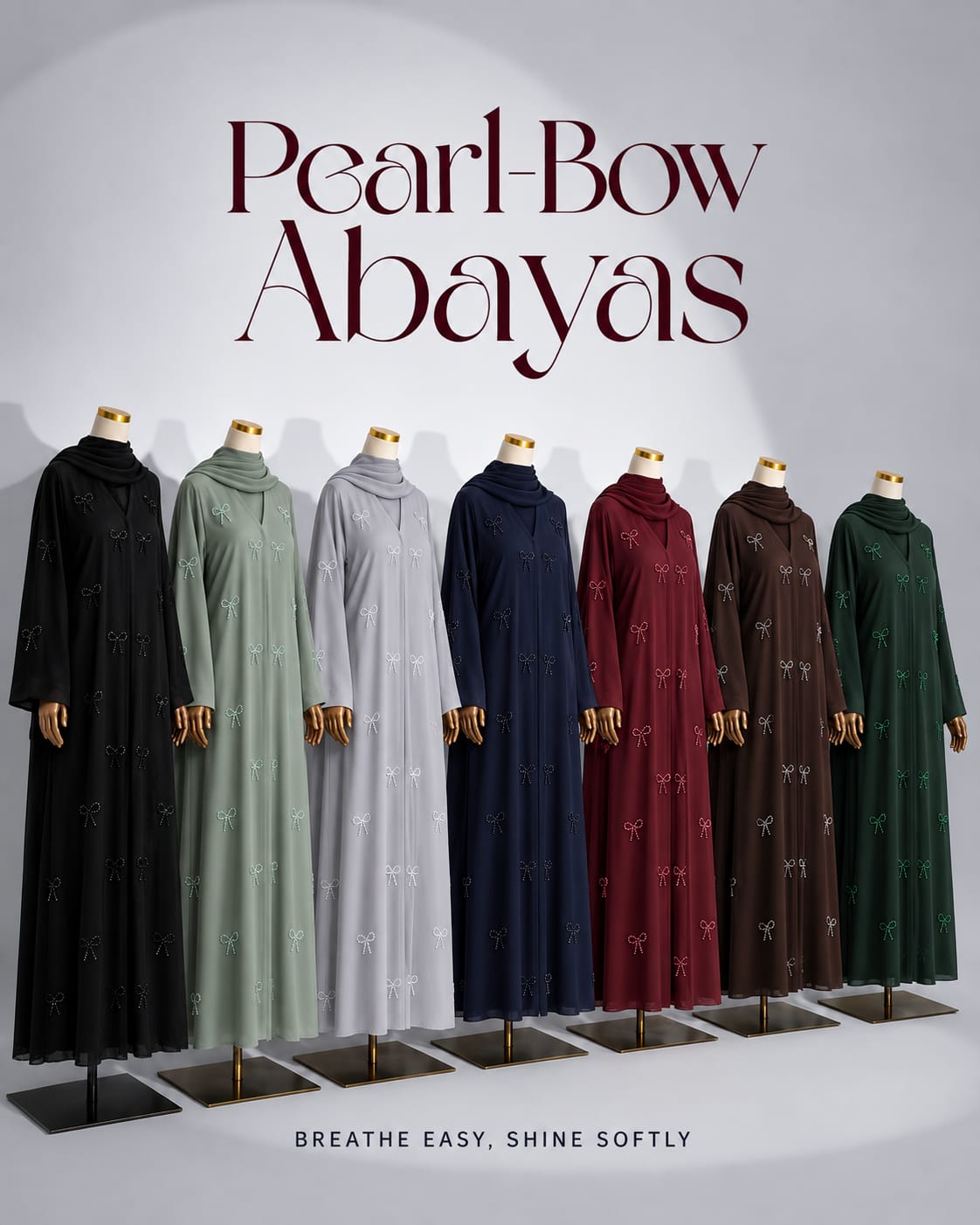 Pearl Bow Abayas