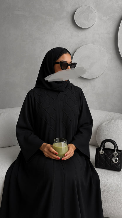 Black Abaya AHWK05