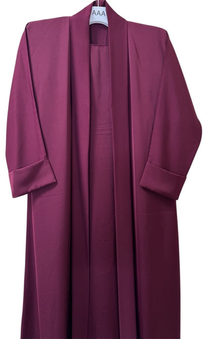 Cherry Red Yara Abaya