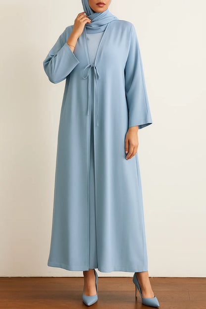Blue Tie Abaya