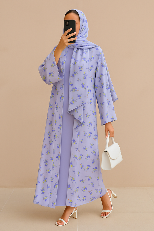 Lilac Kimono Set