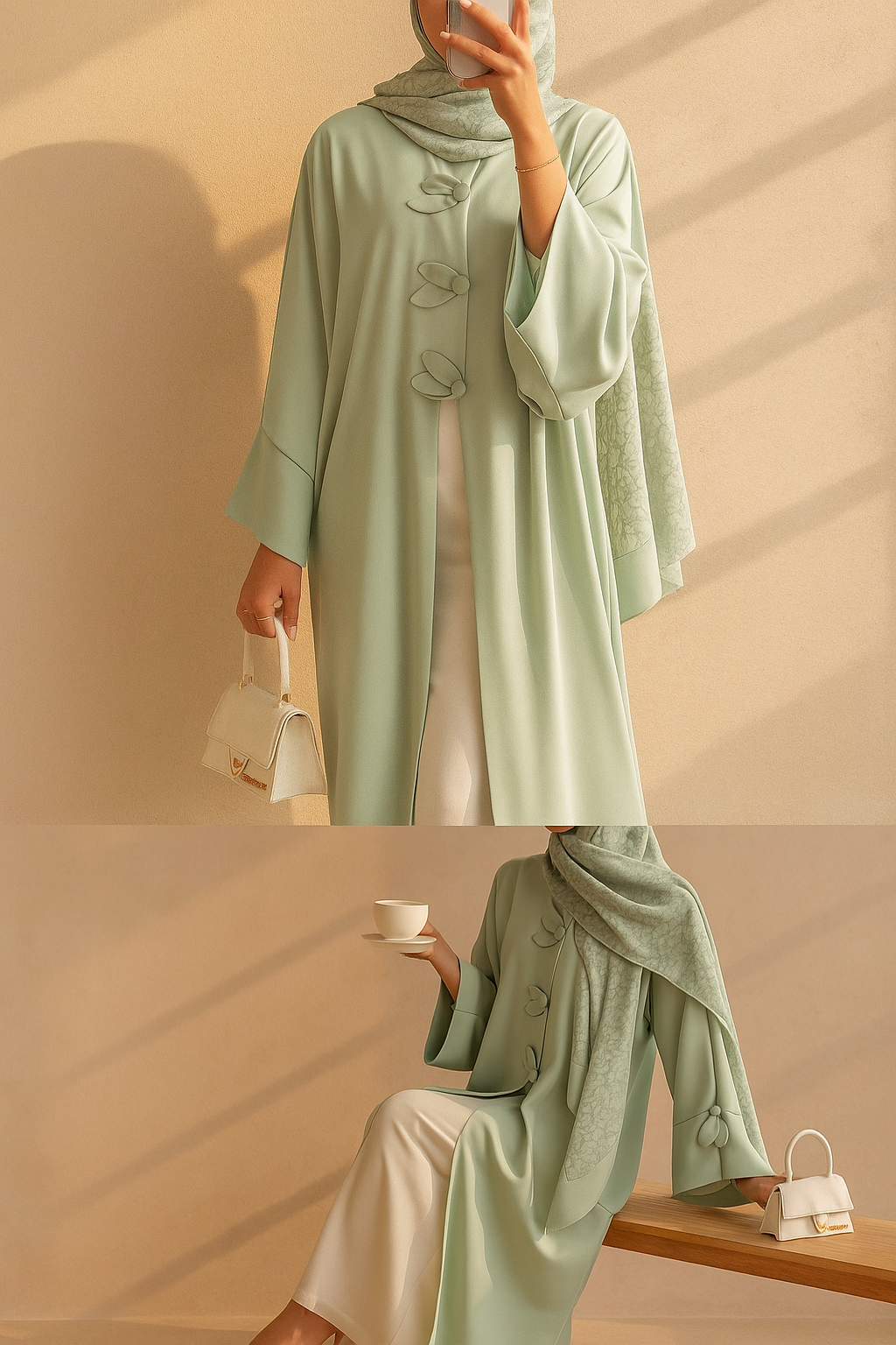 Mint Leaf Abaya