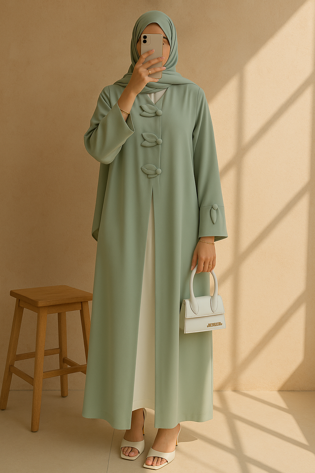 Mint Leaf Abaya