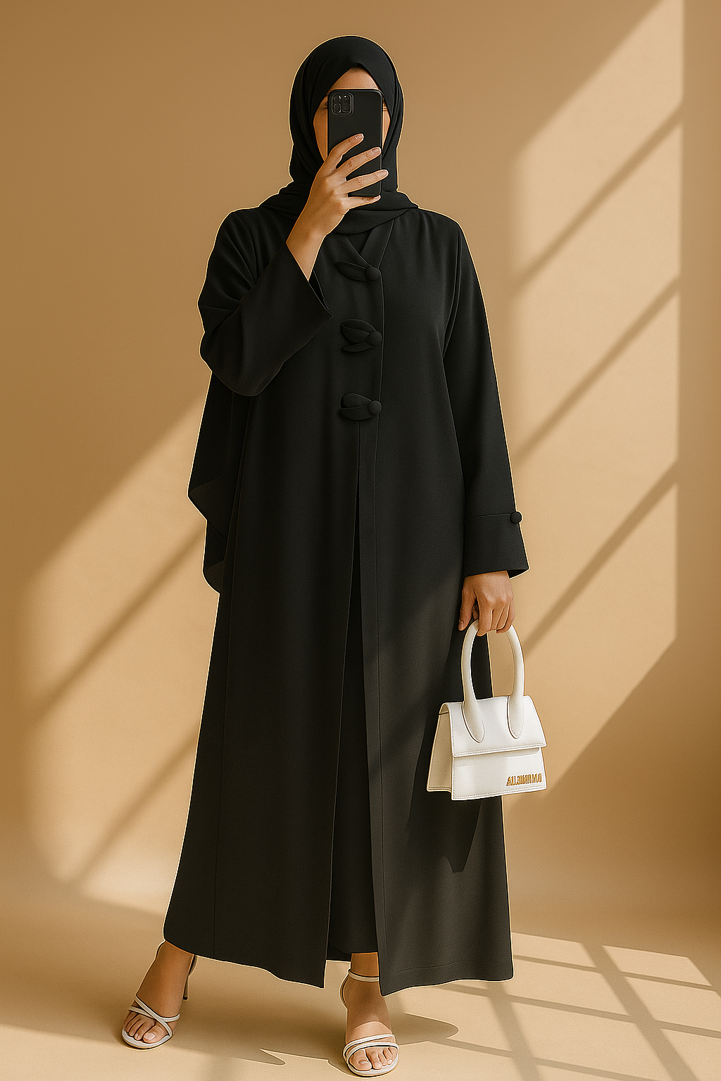 Black Leaf Abaya