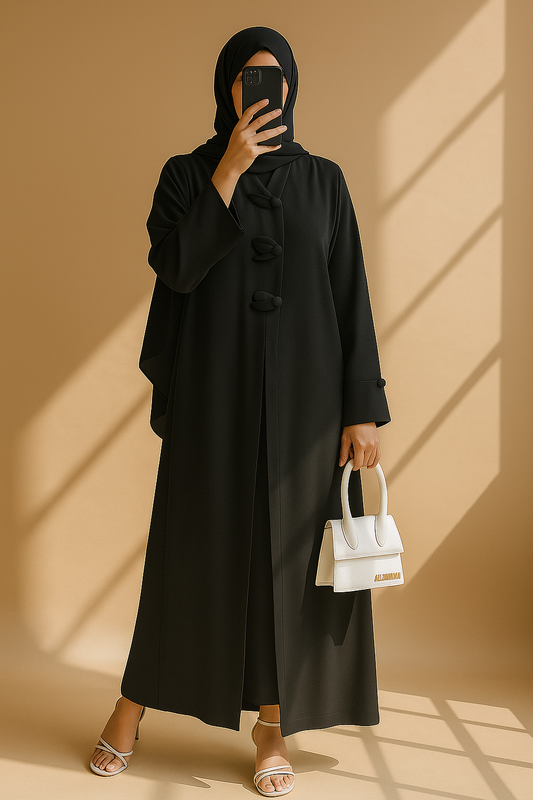 Black Leaf Abaya