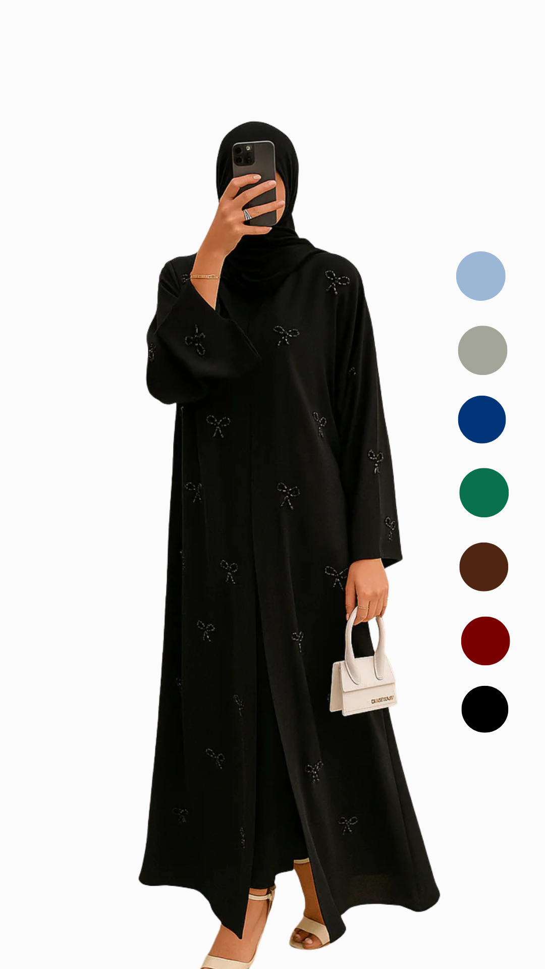 Pearl Bow Abaya Collection