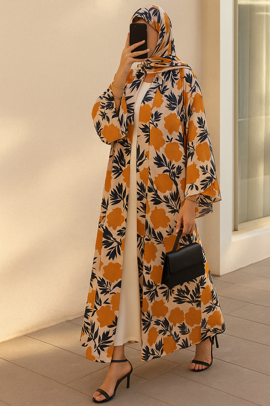 Mustard Hues Kimono Set