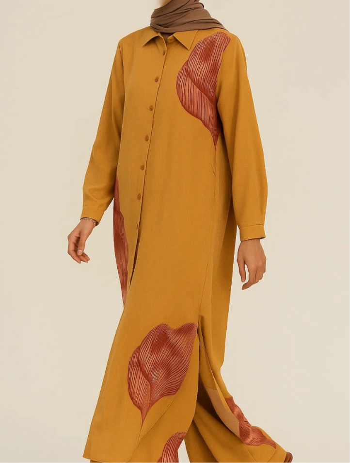 Mustard Dazzle Coord Set