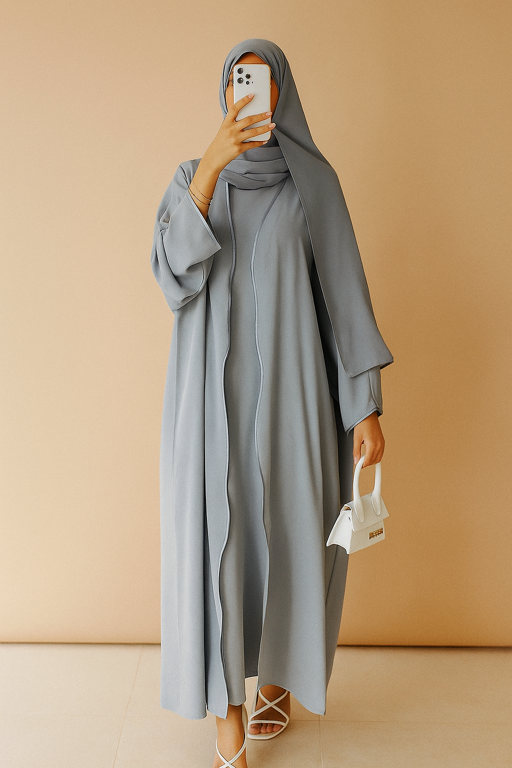 Sky blue IT Abaya