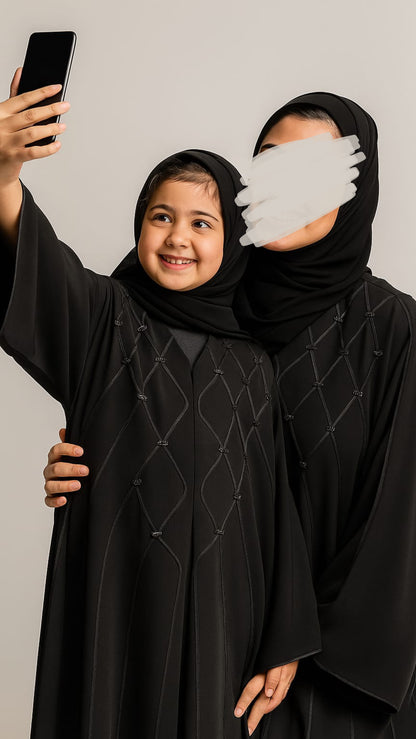 Black Abaya AHWK05