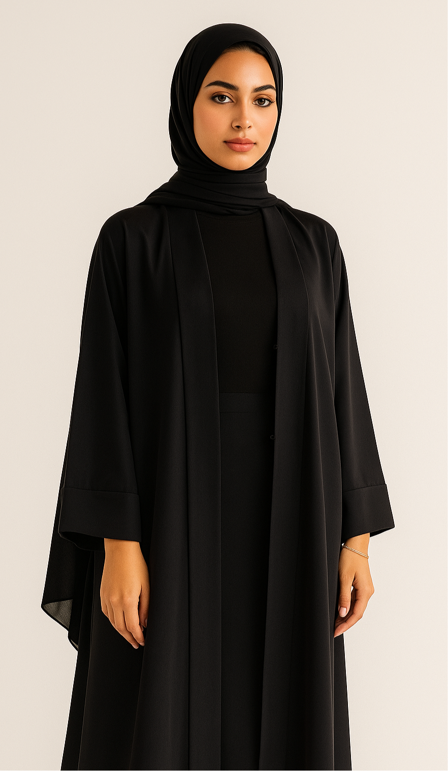 Black yara abaya