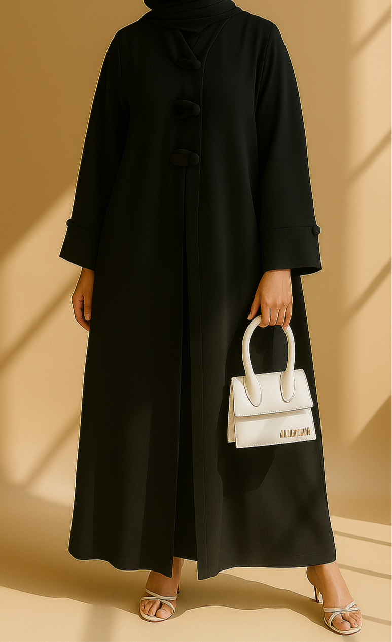 Black Leaf Abaya