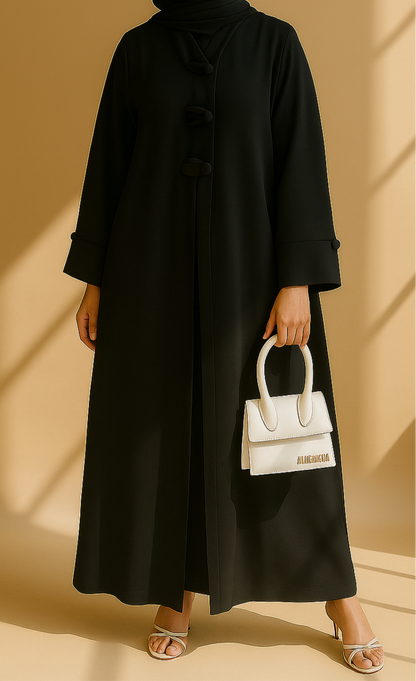 Black Leaf Abaya